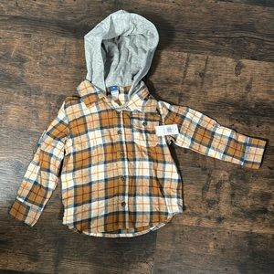 NWT Old Navy Flannel with Hood